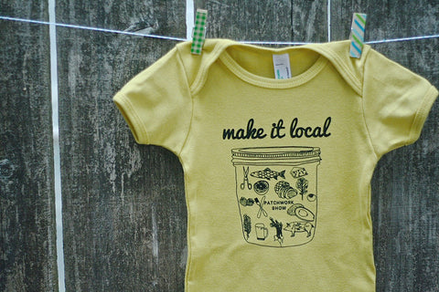 MAKE IT LOCAL BABY ONESIE